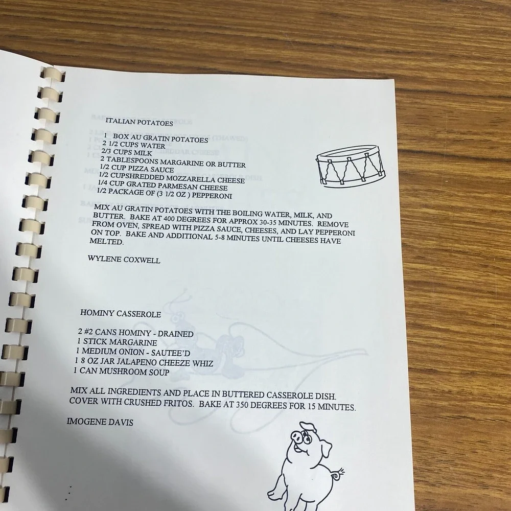 Pilot Potpourri Winnsboro Texas Vintage 1995 Cookbook Pilot Club Tasting Bee
